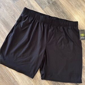 Athletic Works  Men’s Black Performance Shorts Sz XL NWT
